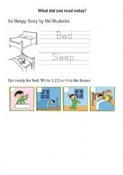 English Worksheet: so sleep 