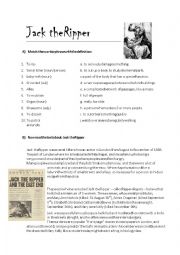 English Worksheet: Jack The Ripper