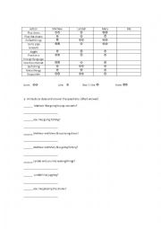 English Worksheet: like + ing