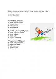 English Worksheet: Should