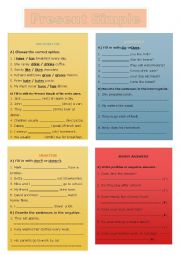 English Worksheet: Present Simple - affirmative, negative, interrogative