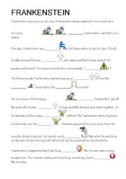 English Worksheet: Frankenstein