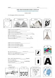 English Worksheet: What a Wonderful World