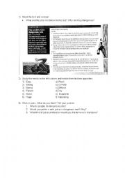 English Worksheet: Work