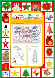 English Worksheet: X-Mas Fun Activities