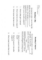 English Worksheet: 