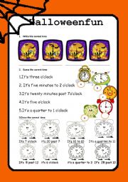 Halloween Fun for kids  2 PAGES!