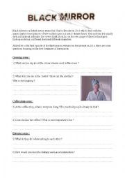 English Worksheet: Black Mirror - Nosedive - Worksheet on social networks