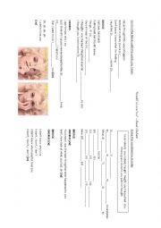 English Worksheet: Used To listening activity - Used To Love You, by Gwen Stefani