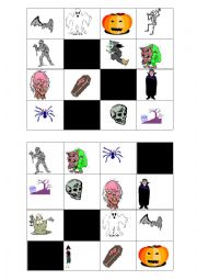 English Worksheet: Halloween BINGO