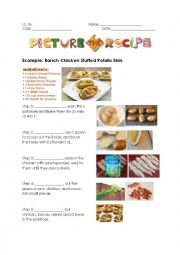 English Worksheet: Practice Sequencing: Steps of Recipes