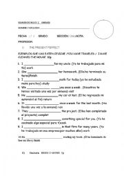 English Worksheet: present perfect,been or gone,Just-yet -already exam