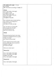 English Worksheet: The Rhythm of the Night - Corona