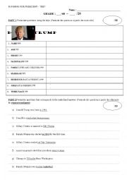 English Worksheet: TEST - US elections (Grammar = questions / Cultural = political parties)