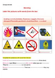 English Worksheet: Safety at home