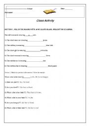 English Worksheet: Basic Grammar 3