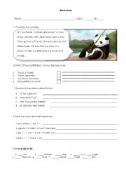 English Worksheet: animals. to have got. plurals. possessive adjectives.