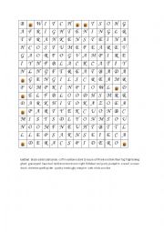English Worksheet: Halloween wordsearch with a hidden message