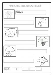 English Worksheet: HOW IS THE WEATHER?