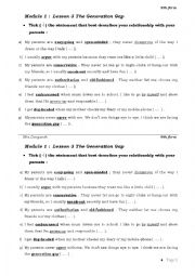 English Worksheet: 9th Lesson 3