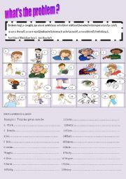 English Worksheet: whats the problem