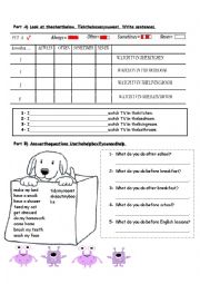 English Worksheet: ADVERBS OF FREQUENCY