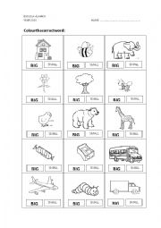 English Worksheet: big - small