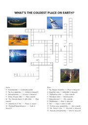 English Worksheet: Superlatives Places