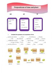 Prepositions of time and place