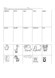 English Worksheet: Wild Animals 2