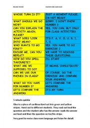 ROUND ROBIN CLASSROOM LANGUAGE