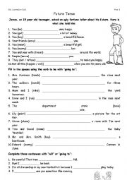 English Worksheet: Future Tense