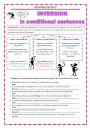 English Worksheet: GRAMMAR REVISION - INVERSION 2