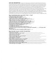 English Worksheet: Jack and the Beanstalk