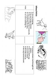 English Worksheet: When and while in past simple and continuous tenses