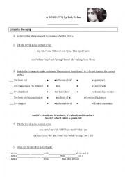 English Worksheet: Hard rain