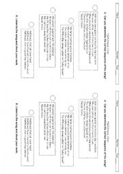 English Worksheet: Multiculturalism; Half-Breed Song