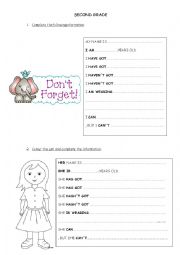 English Worksheet: descriptions