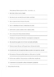 English Worksheet: comparison as as