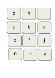 English Worksheet: Phonics cards