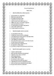 Present Simple Passive - Modal verbs