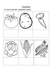 English Worksheet: Fruits and vegetables