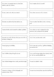 English Worksheet: How do you feel when ...