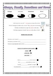 English Worksheet: Frequency Adverbs