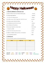 English Worksheet: Happy Halloween