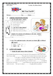 English Worksheet: English Test