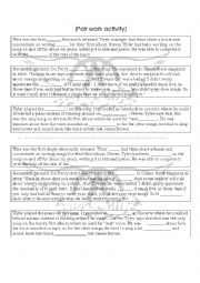 English Worksheet: Aerosmith. Dream On 