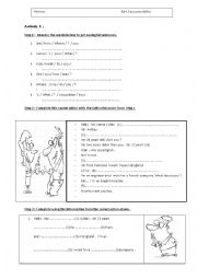 English Worksheet: review