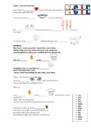 English Worksheet: Adele - Set Fire To the Rain