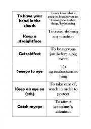 Idiom game Part 1